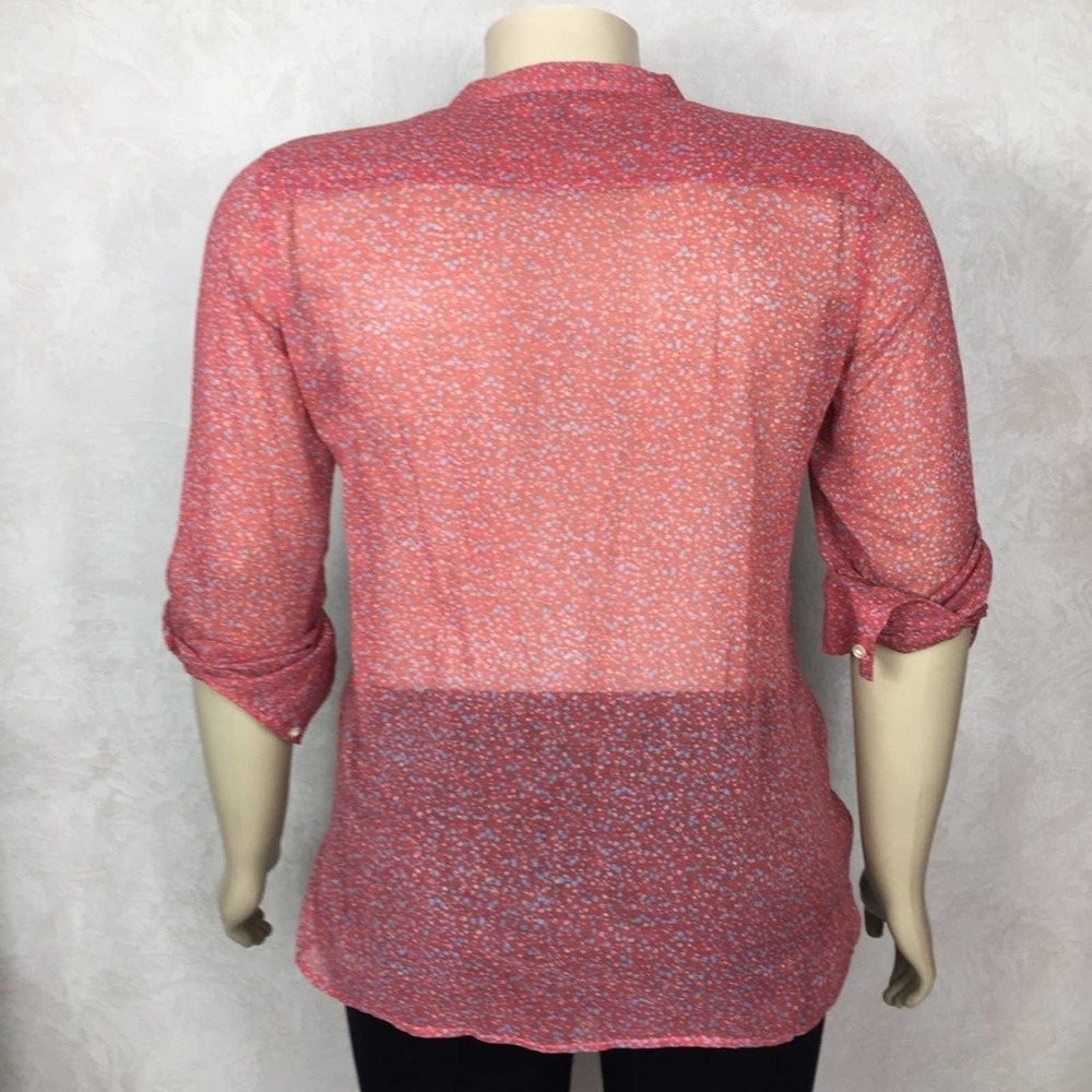 GAP Western Bibbed Floral Button Down Top - Picture 7 of 7